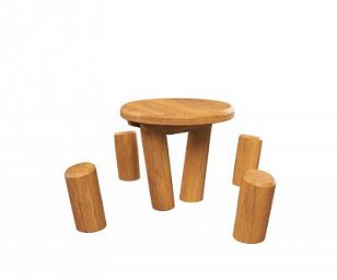 Стол с пеньками HARDWOOD «Лесной»